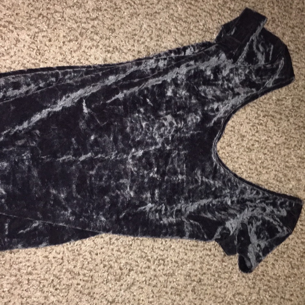 Blue velvet one piece